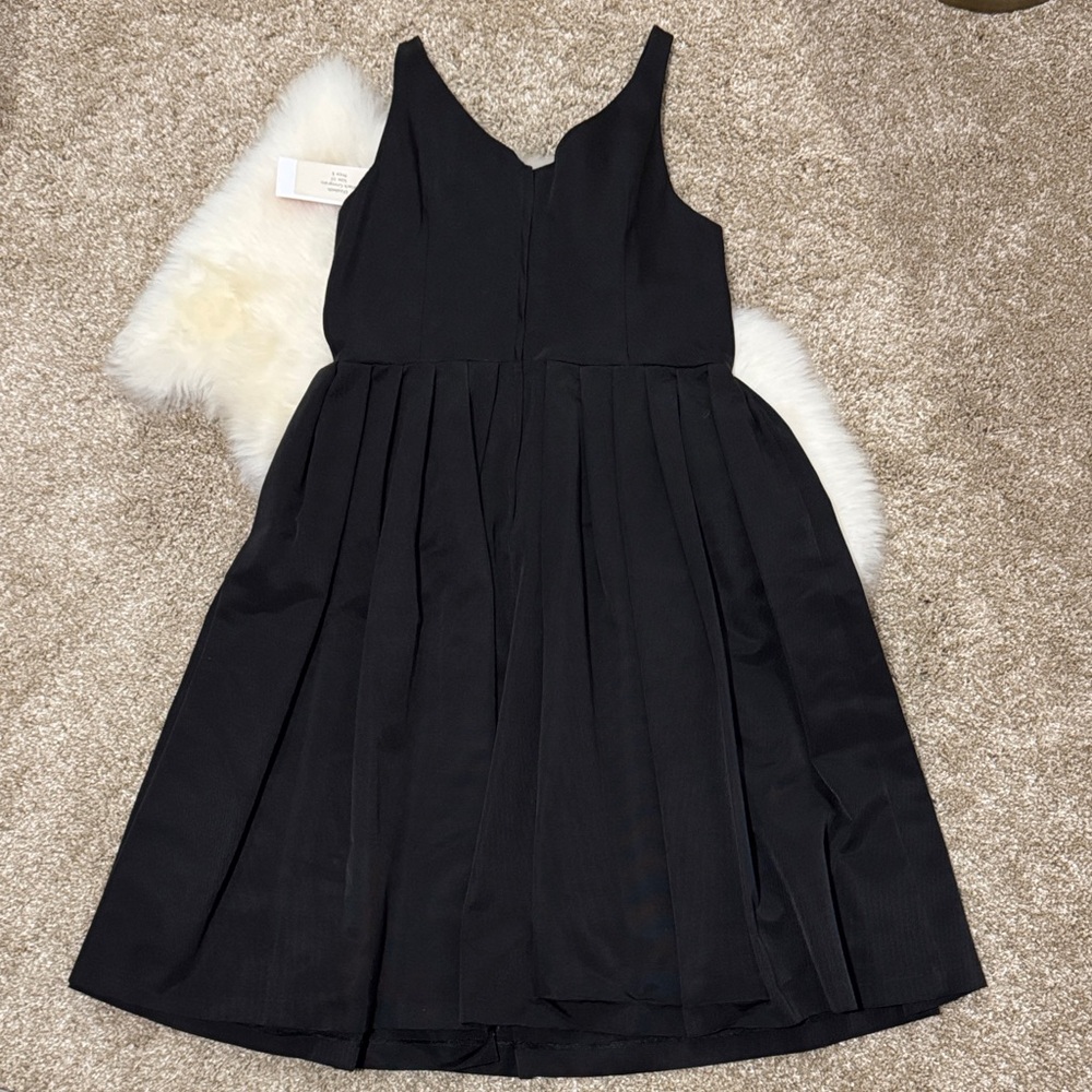 NWT Retrospec’d 1940’s/1950’s Retro Sweetheart Swing Black Pleated Dress Size 10 - Picture 7 of 9
